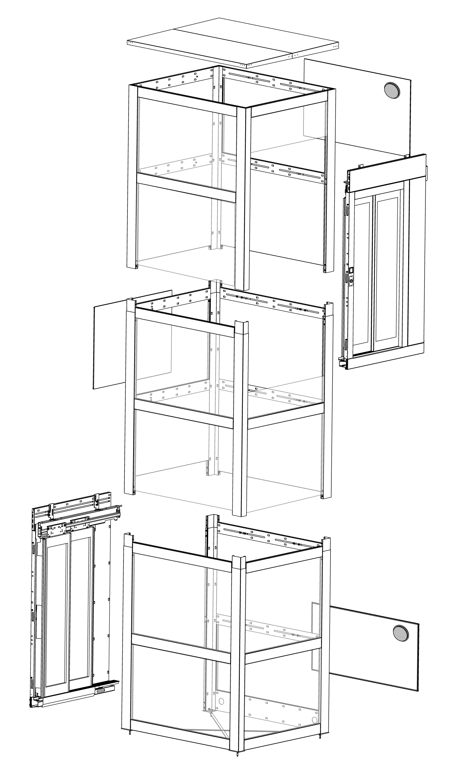 Patented Metallic Shaft Home Elevators